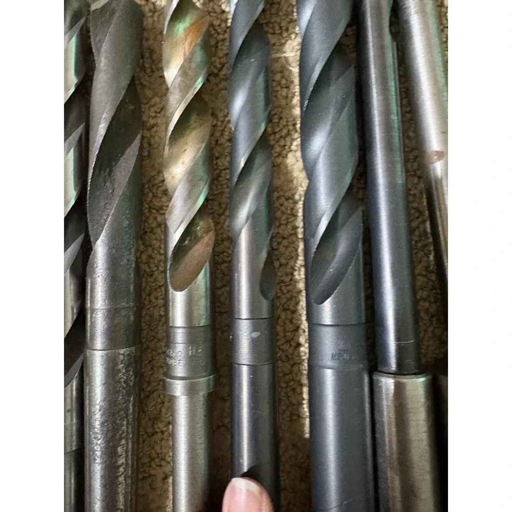 Lot Of 9 Drill Point Bits Morse Tapper Drill Bits 11/16 21/32 And More